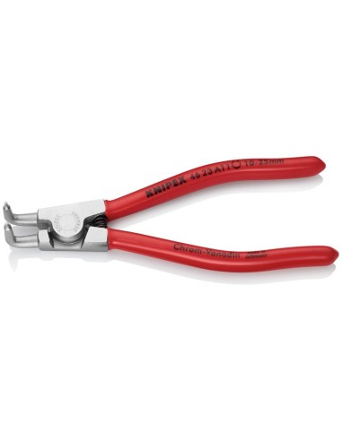 Alicate para arandelas para arandelas exteriores de ejes recubiertos de plástico cromado 125 mm KNIPEX 46 23 A11