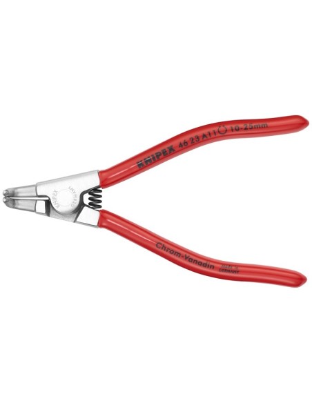 Alicate para arandelas para arandelas exteriores de ejes recubiertos de plástico cromado 125 mm KNIPEX 46 23 A11