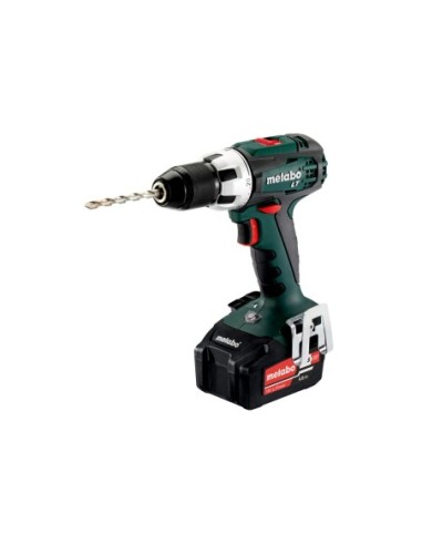 BS 18 LT Taladradora atornilladora de batería/18V 2x Ion de litio Cargador ASC 55 metaBOX 145