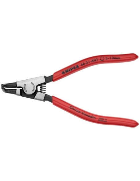 Alicate para arandelas para arandelas exteriores de ejes recubiertos de plástico negro atramentado 125 mm (cartulina autoservic