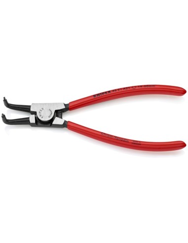 Alicate para arandelas para arandelas exteriores de ejes recubiertos de plástico negro atramentado 170 mm KNIPEX 46 21 A21