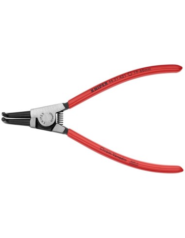 Alicate para arandelas para arandelas exteriores de ejes recubiertos de plástico negro atramentado 170 mm KNIPEX 46 21 A21
