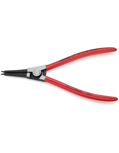 Alicate para arandelas para arandelas exteriores de ejes recubiertos de plástico negro atramentado 210 mm (cartulina autoservic