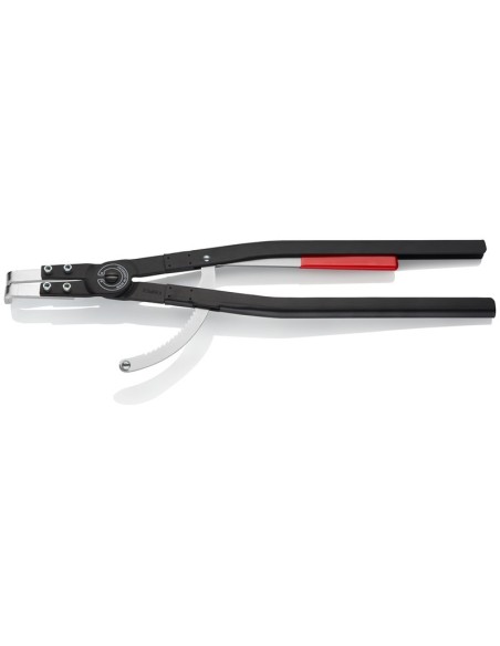 Alicate para arandelas para arandelas interiores en taladros recubierto de pintura pulverizada, negro 590 mm KNIPEX 44 20 J51