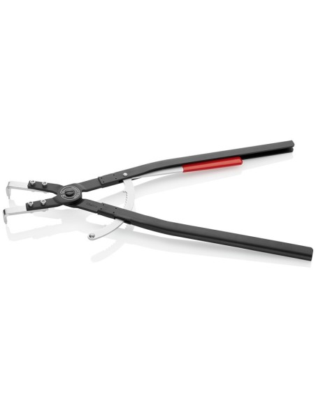 Alicate para arandelas para arandelas interiores en taladros recubierto de pintura pulverizada, negro 590 mm KNIPEX 44 20 J51