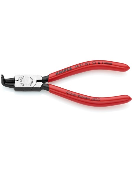 Alicate para arandelas para arandelas interiores en taladros recubiertos de plástico negro atramentado 130 mm (cartulina autose