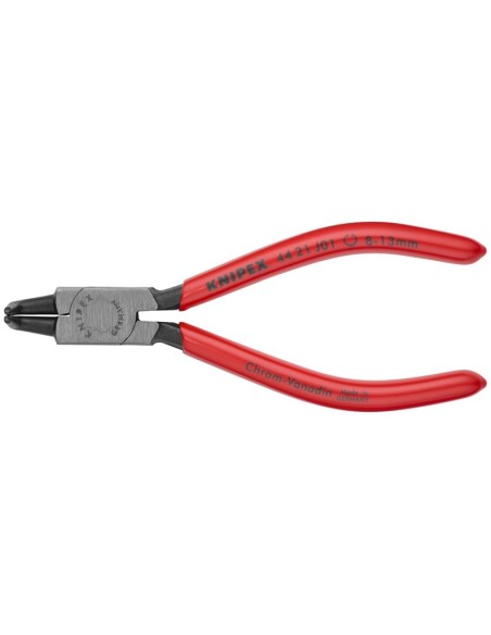 Alicate para arandelas para arandelas interiores en taladros recubiertos de plástico negro atramentado 130 mm (cartulina autose