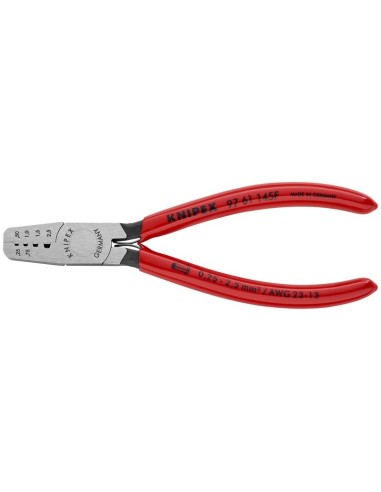 Alicate para crimpar punteras huecas recubiertos de plástico 145 mm KNIPEX 97 61 145 F