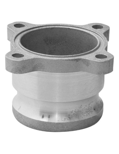 ADAPTADOR CAM-LOCK PARA FIJACIÓN DE BOMBAS A TANQUES DE GRASA, CON BRIDA, MACHO