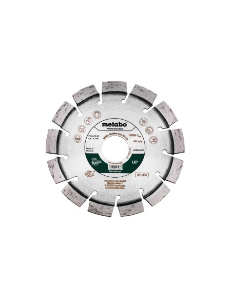 Disco de cortar de diamante 115x22,23mm, UP, Universal professional (628558000)
