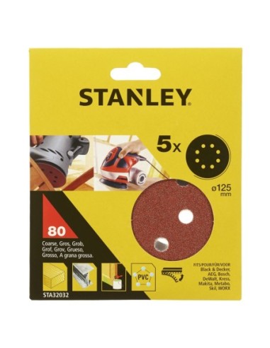 5 Discos ø 125 mm. Para lijadora rotorbital