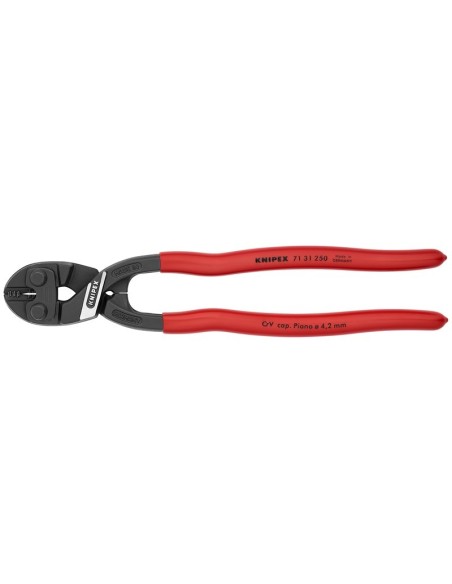 CoBolt XL Cortabulones compacto recubiertos de plástico negro atramentado 250 mm KNIPEX 71 31 250