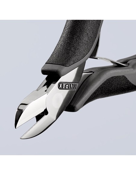 Alicates de corte diagonal para electrónica ESD con fundas multicomponentes 115 mm KNIPEX 77 02 115 ESD