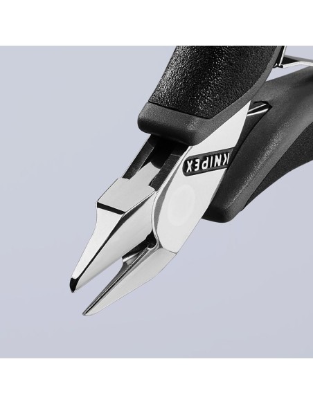 Alicates de corte diagonal para electrónica ESD con fundas multicomponentes 115 mm KNIPEX 77 72 115 ESD