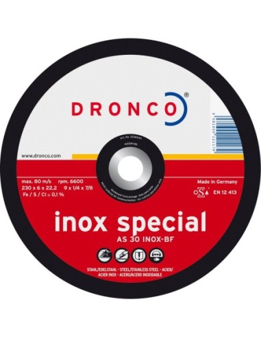 Disco de corte AS 30 INOX Special-metal