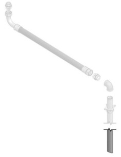 TUBO DE SUCCIÓN, 1250 MM x 1 1/2 BSP (MH)