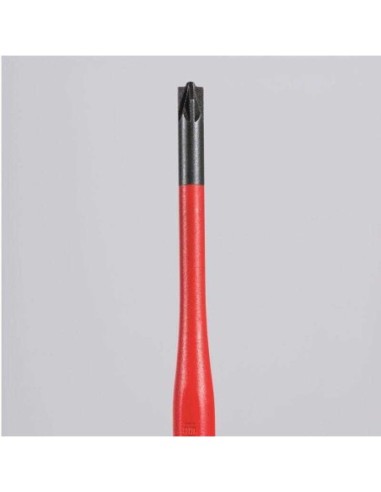 Destornillador (Slim) PlusMinus Pozidriv mango aislante en dos componentes, según norma VDE bruñido 187 mm KNIPEX 98 25 01 SLS