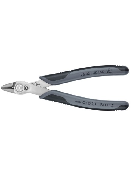 Electronic Super Knips XL ESD con fundas multicomponentes 140 mm KNIPEX 78 03 140 ESD