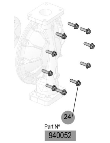 TORNILLO UP-20 HEX. M12x40 DIN6921 PAV