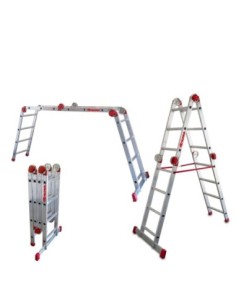 EA614 | Escalera articulada multiuso en aluminio