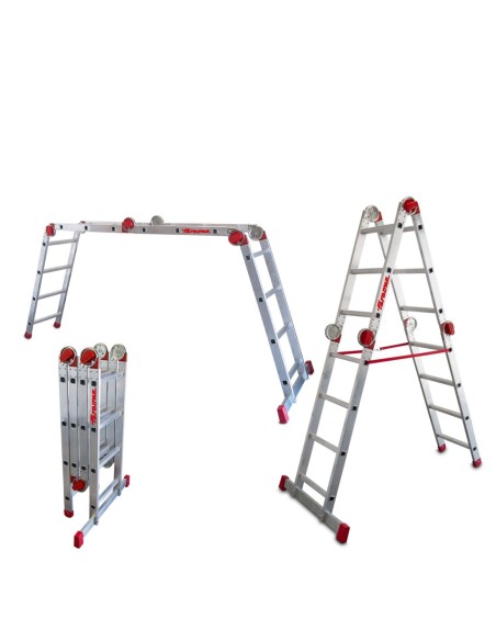 EA614 | Escalera articulada multiuso en aluminio