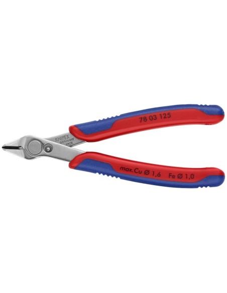 Electronic Super Knips con fundas multicomponentes 125 mm (cartulina autoservicio/blíster) KNIPEX 78 03 125 SB
