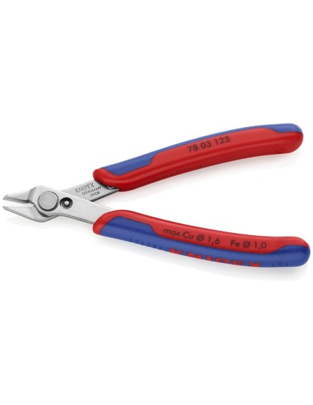 Electronic Super Knips con fundas multicomponentes 125 mm (cartulina autoservicio/blíster) KNIPEX 78 03 125 SB