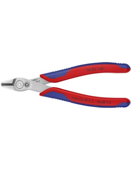 Electronic Super Knips XL con fundas multicomponentes 140 mm (cartulina autoservicio/blíster) KNIPEX 78 03 140 SB