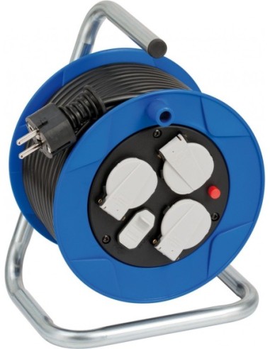 Enrollacables Garant compacto IP20 H05VV-F 3G1,5 para uso interiores con función de carga USB