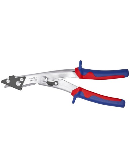 Cizalla para chapa con fundas multicomponentes Niquelado 280 mm KNIPEX 90 55 280