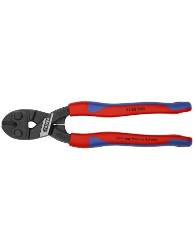 CoBolt Cortabulones compacto con fundas esbeltas en dos componentes negro atramentado 200 mm (cartulina autoservicio/blíster)
