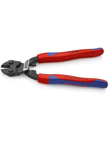 CoBolt Cortabulones compacto con fundas esbeltas en dos componentes negro atramentado 200 mm KNIPEX 71 02 200