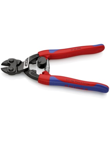 CoBolt Cortabulones compacto con fundas esbeltas en dos componentes negro atramentado 200 mm KNIPEX 71 32 200