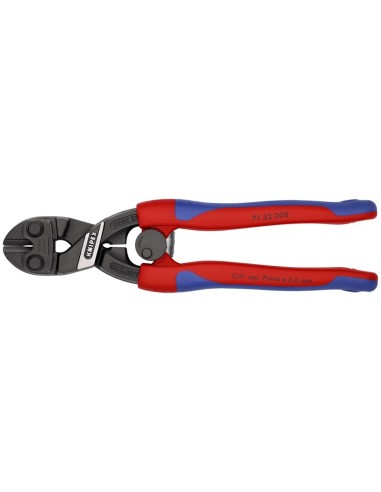 CoBolt Cortabulones compacto con fundas esbeltas en dos componentes negro atramentado 200 mm KNIPEX 71 32 200