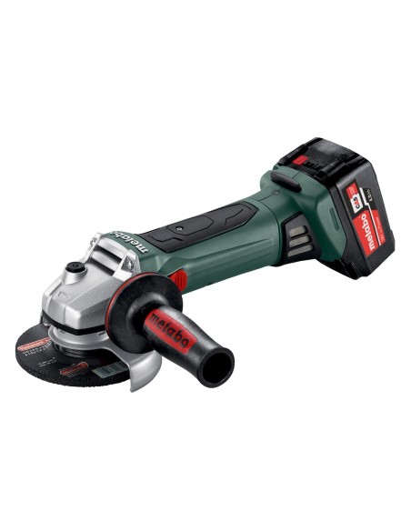 Amoladora + 2 baterías de 18V de litio + Cargador ASC 55 + maletín METABO 602174610 W 18 LTX 125 Quick