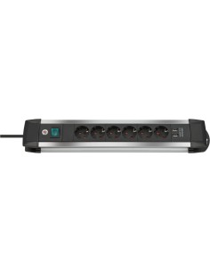 Base de tomas múltiples Premium-Alu-Line con puertos USB