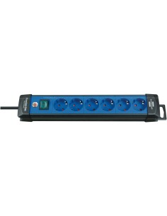 Base de tomas múltiples Premium-Line azul/negra con varias posibilidad de instalación y fijación