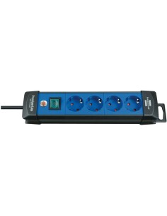 Base de tomas múltiples Premium-Line azul/negra con varias posibilidad de instalación y fijación 2