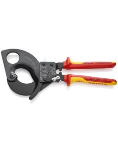 Cortacables (tipo carraca) aislados con fundas multicomponentes, según norma VDE negro, lacado 280 mm (cartulina autoservicio/b