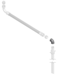 ADAPTADOR HIDRÁULICO, CODO 90°, 1 1/2 BSP (HH)