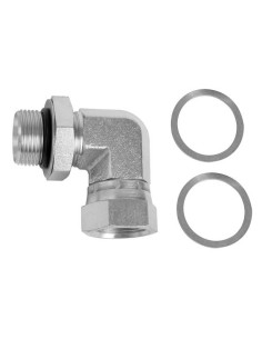 ADAPTADOR HIDRÁULICO, CODO 90°, 3/4 BSP (M) - 3/4 BSP (H)