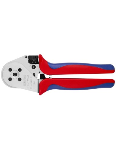 Crimpadora de 4 mandriles para terminales girados con fundas multicomponentes cromado 230 mm KNIPEX 97 52 65