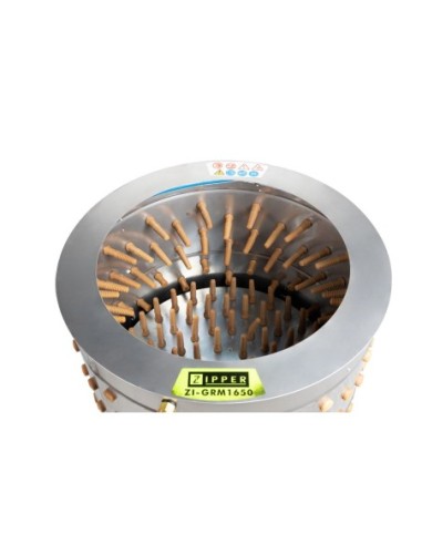 MÁQUINA DE DESPLUME DE AVES DE CORRAL | Zipper ZI-GRM1650
