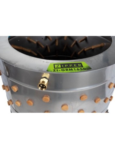 MÁQUINA DE DESPLUME DE AVES DE CORRAL | Zipper ZI-GRM1650