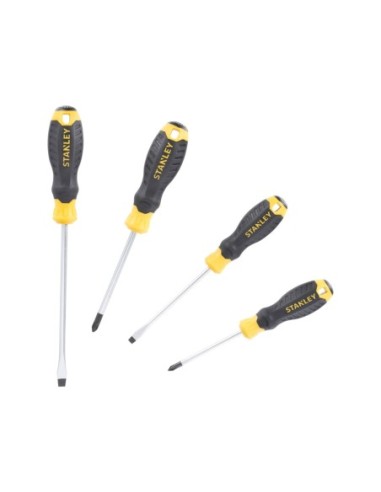 Juego de 4 destornilladores Cushion Grip: Plana y Phillips
