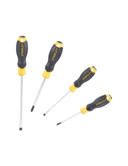 Juego de 4 destornilladores Cushion Grip: Plana y Phillips
