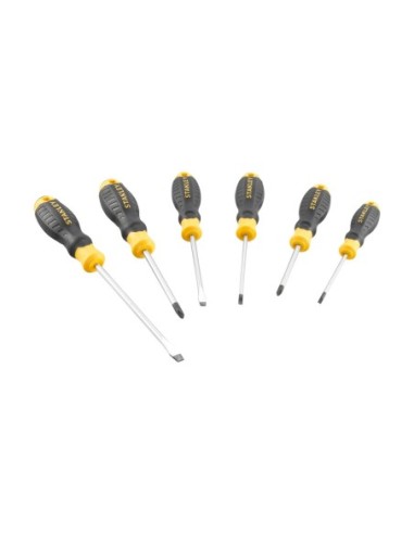 Juego de 6 destornilladores Cushion Grip: Plana y Phillips