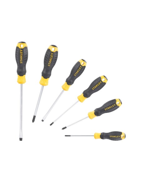 Juego de 6 destornilladores Cushion Grip: Plana y Phillips