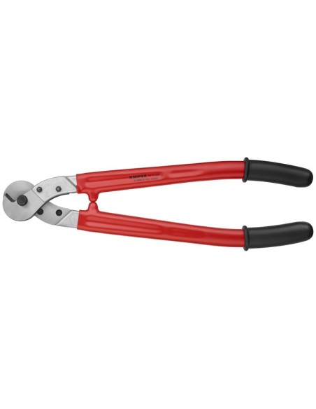 Cortacables para cable trenzado Aisladas por inmersión en plástico reforzado 600 mm KNIPEX 95 77 600