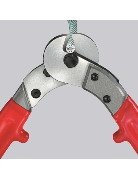 Cortacables para cable trenzado con fundas de plástico 600 mm KNIPEX 95 71 600